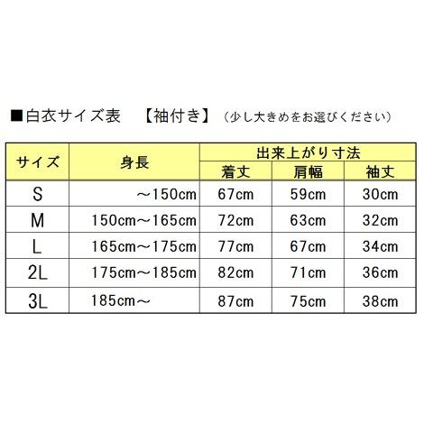 新・軽爽白衣　（背文字入り　袖付き）｜ippoippodo｜03