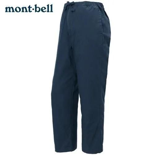 mont-bell メンズ アウトドアパンツ ブルー mont-bell（モンベル） 作務衣 コアスパン ウォッシュアウト サムエ