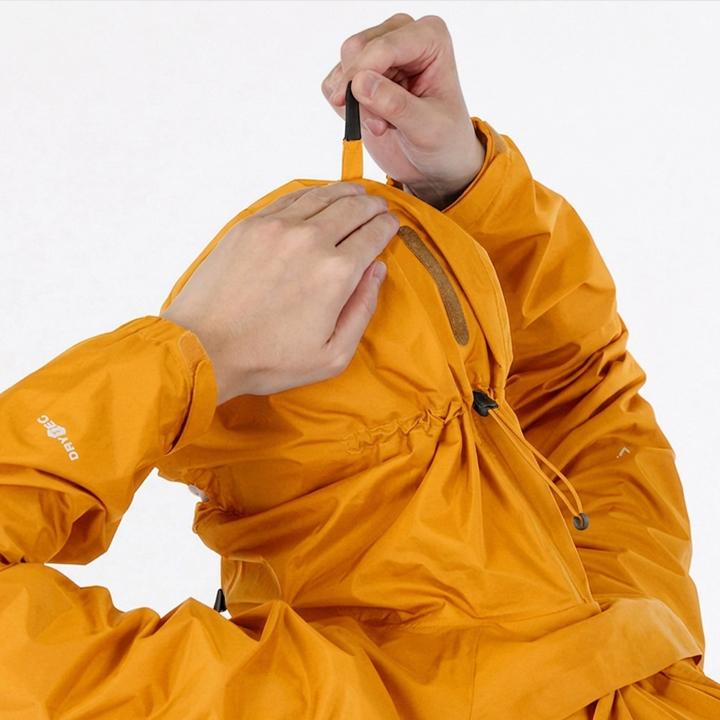 mont-bell（モンベル） パックラップレインコート オレンジ : お遍路