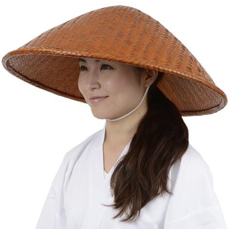 網代笠(あじろ笠／柿渋引き） : お遍路用品のいっぽ一歩堂 - 通販