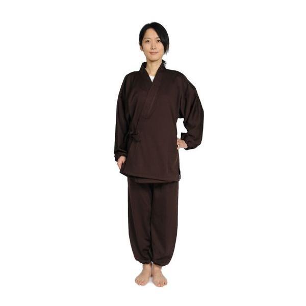 作務衣 ジャージ 茶 （冬用） : お遍路用品のいっぽ一歩堂 - 通販