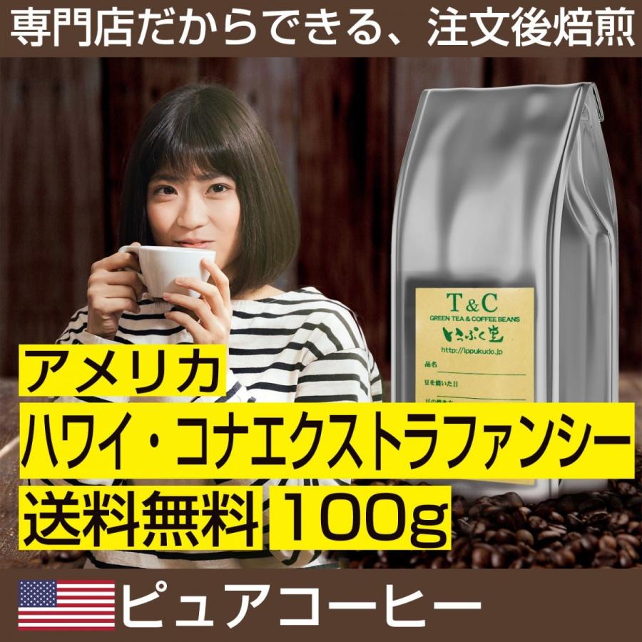 アメリカ ハワイ・コナエクストラファンシー 100g｜ippuku-coffe｜01