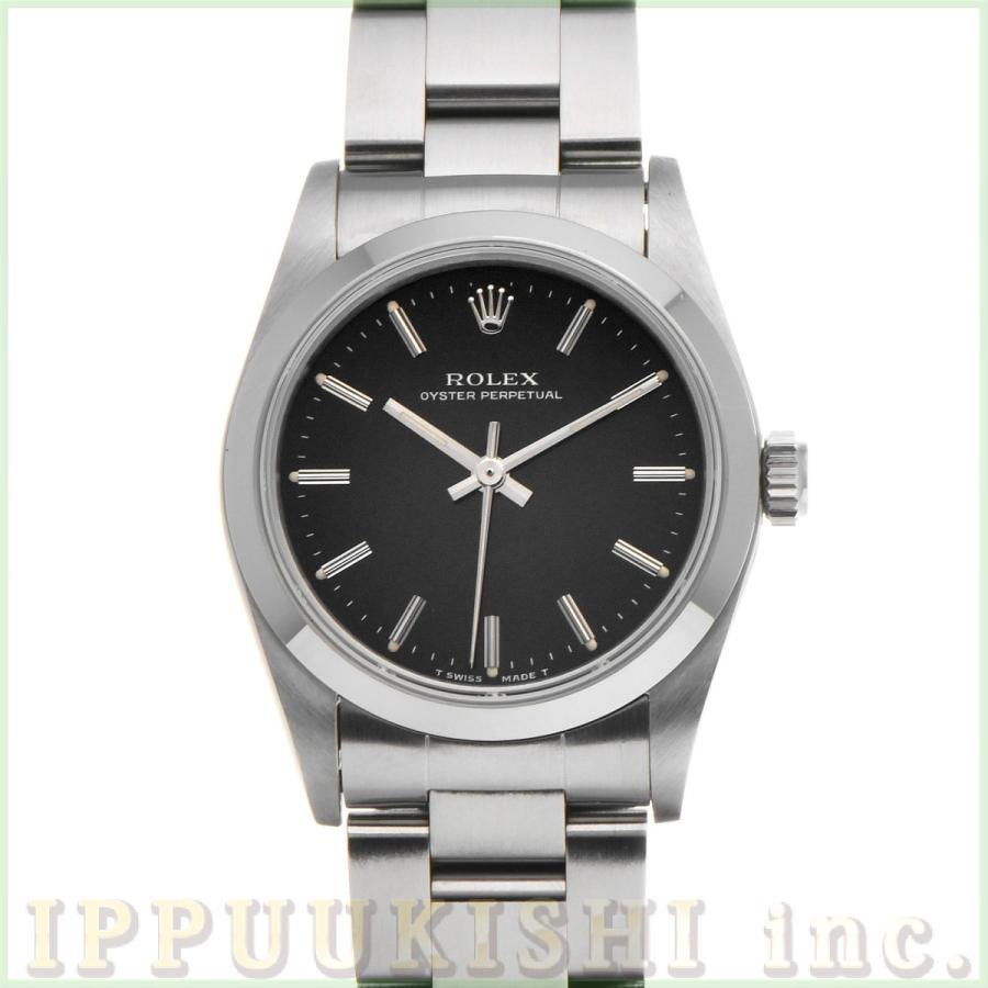 【人気急上昇】 オイスターパーペチュアル ROLEX ロレックス 中古 31 腕時計 ユニセックス ブラック X番(1993年頃製造) 67480 腕時計