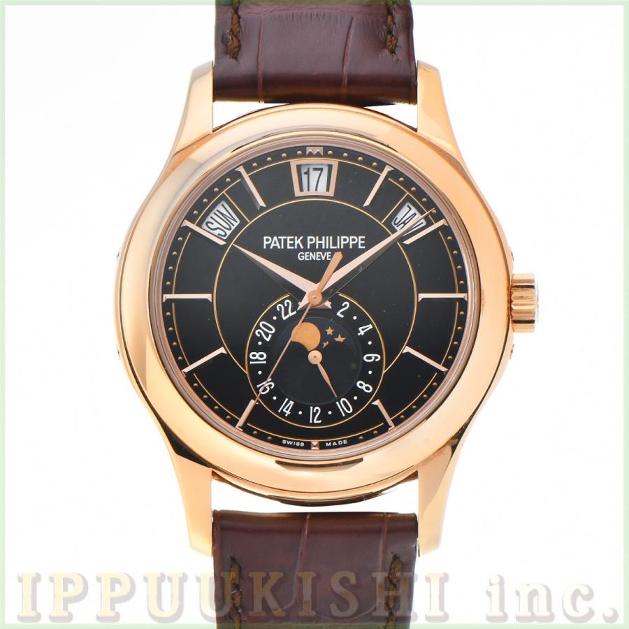 中古 パテックフィリップ PATEK PHILIPPE コンプリケーション アニュアルカレンダー 5205R-010 ラック・ブラック メンズ 腕時計 腕時計