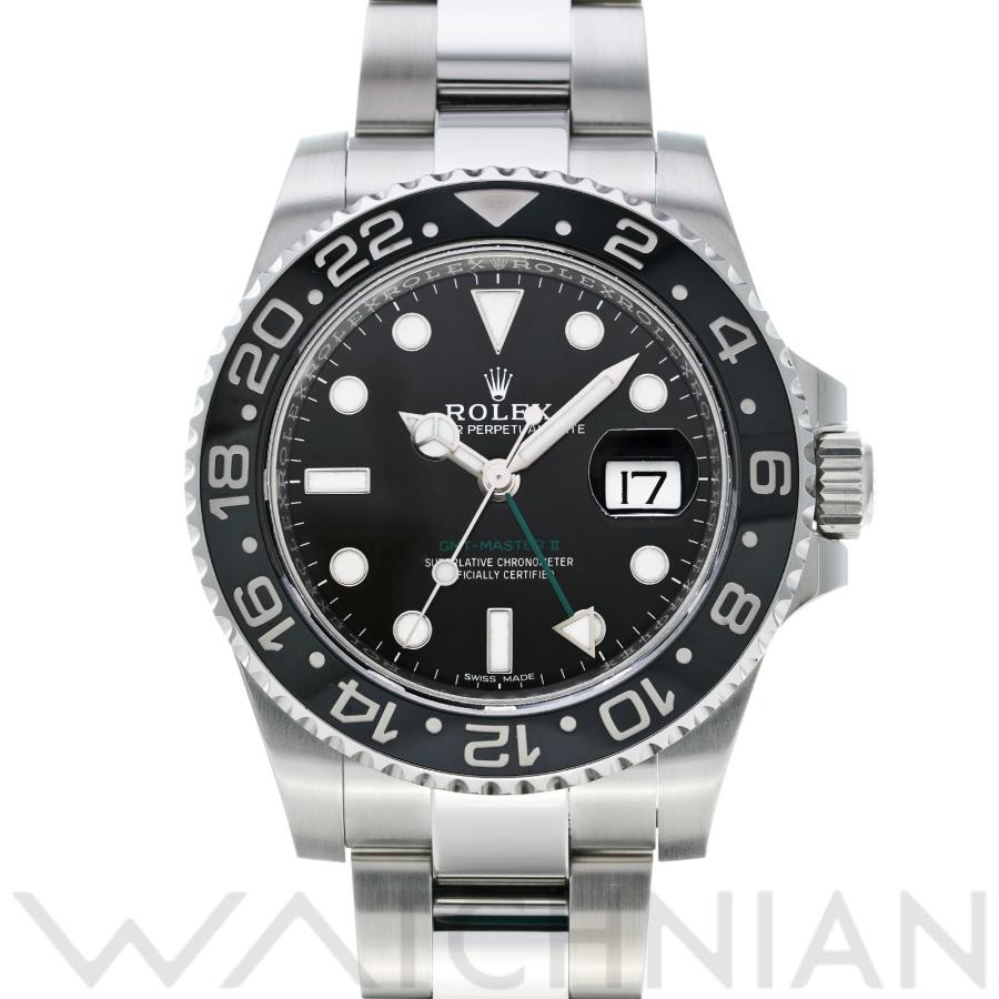 【初回限定】 中古 腕時計 メンズ ブラック ランダムシリアル 116710LN GMTマスターII ROLEX ロレックス 腕時計