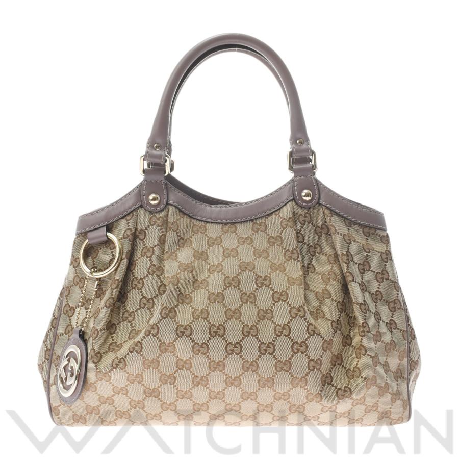 中古 グッチ GUCCI スーキー トートバッグ ベージュ/ゴールド金具