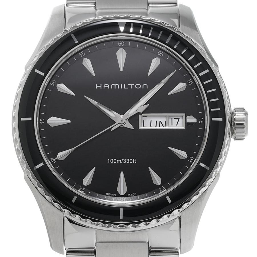 中古 ハミルトン HAMILTON ジャズマスター シービュー デイデイト クォーツ H37511131 ブラック メンズ 腕時計