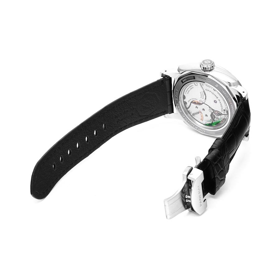 中古 パネライ PANERAI ラジオミール 1940 イクエーションオブタイム 8デイズ アッチャイオ PAM00516 R番(2015年製造) ブラック メンズ 腕時計｜ippuukishi｜04