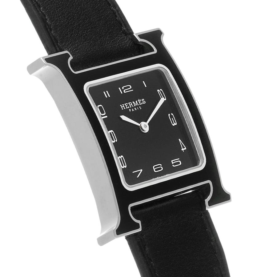 中古 エルメス HERMES Hウォッチ HH1.521 ブラックラッカー ユニセックス 腕時計