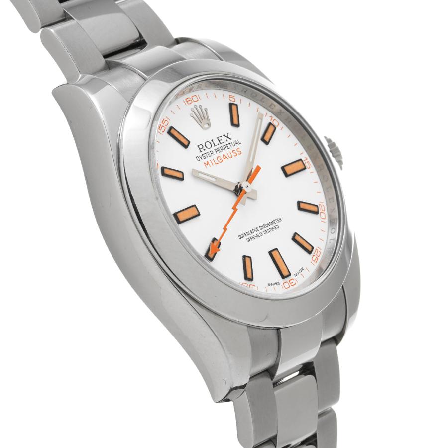 中古 ロレックス ROLEX ミルガウス 116400 V番(2010年頃製造) ホワイト メンズ 腕時計｜ippuukishi｜03