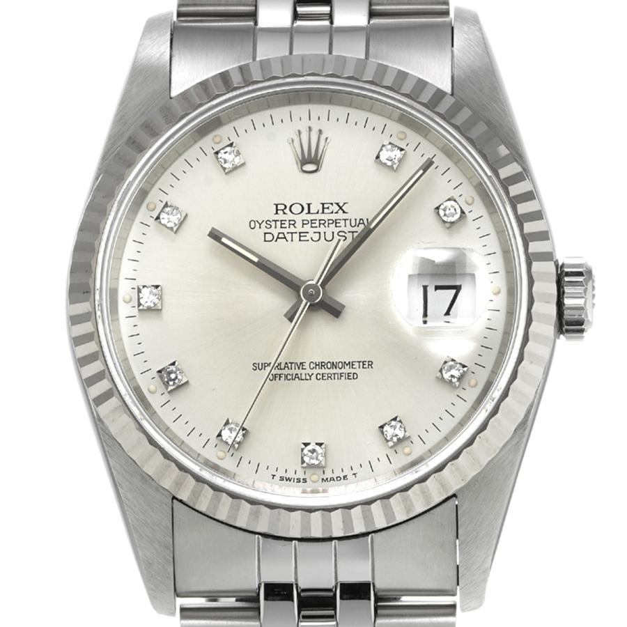 中古 ロレックス ROLEX デイトジャスト 16234G L番(1989年頃製造) シルバー/ダイヤモンド メンズ 腕時計｜ippuukishi｜05