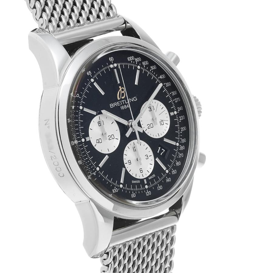 中古 ブライトリング BREITLING トランスオーシャン クロノグラフ リミテッド AB0151 ブラック/シルバー メンズ 腕時計｜ippuukishi｜03