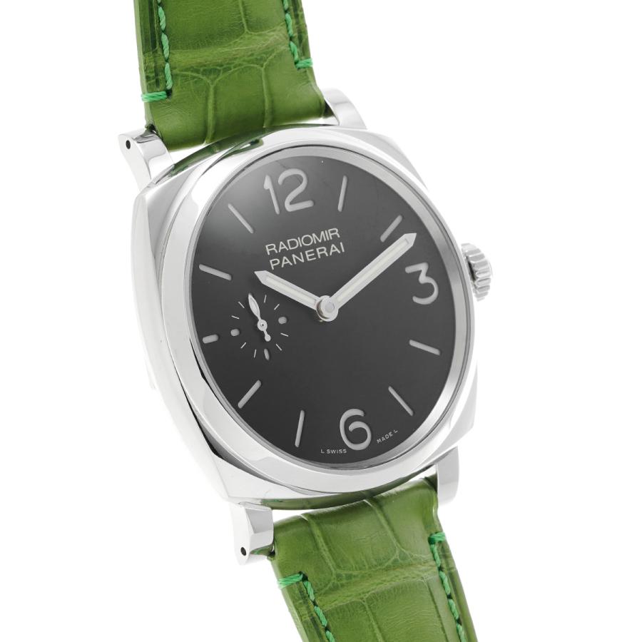 中古 パネライ PANERAI ラジオミール 1940 3デイズ アッチャイオ PAM00574 R番(2015年製造) ブラック メンズ 腕時計｜ippuukishi｜03