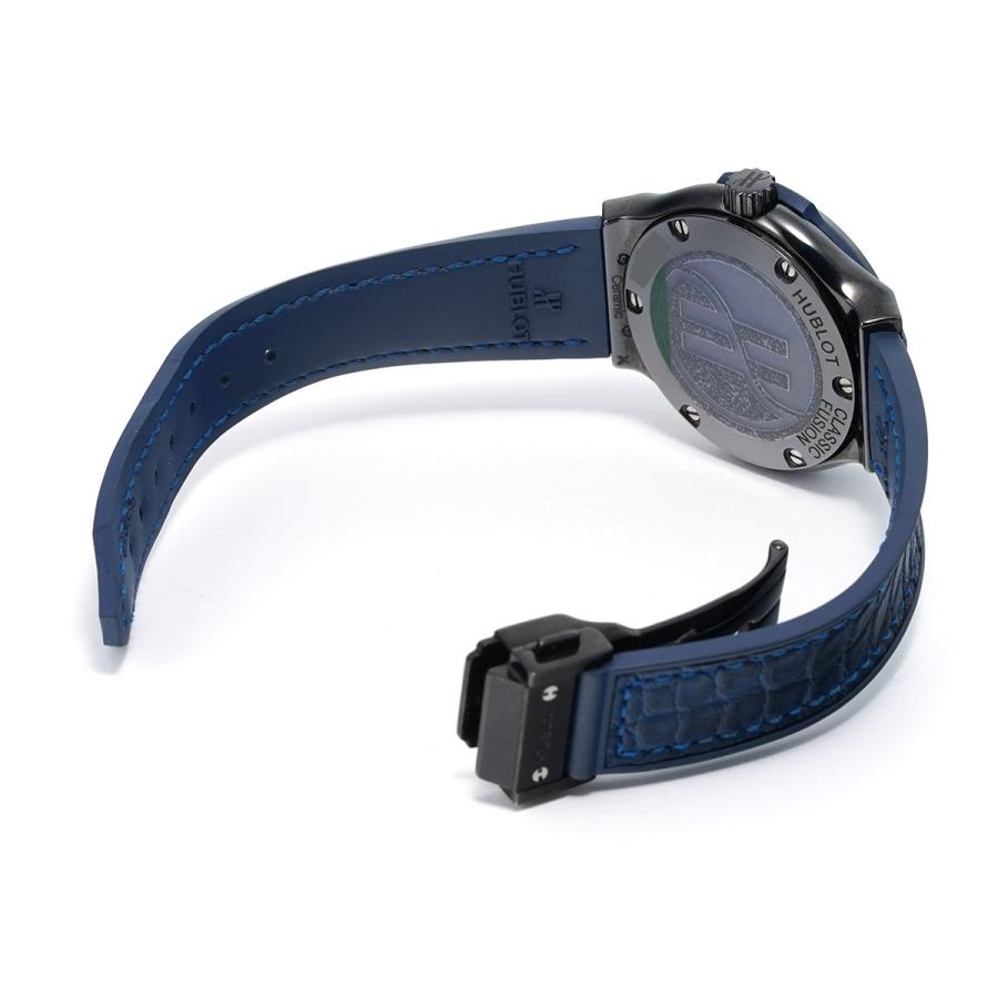 中古 ウブロ HUBLOT クラシックフュージョン セラミック ブルー 581.CM.7170.LR ブルー レディース 腕時計｜ippuukishi｜04