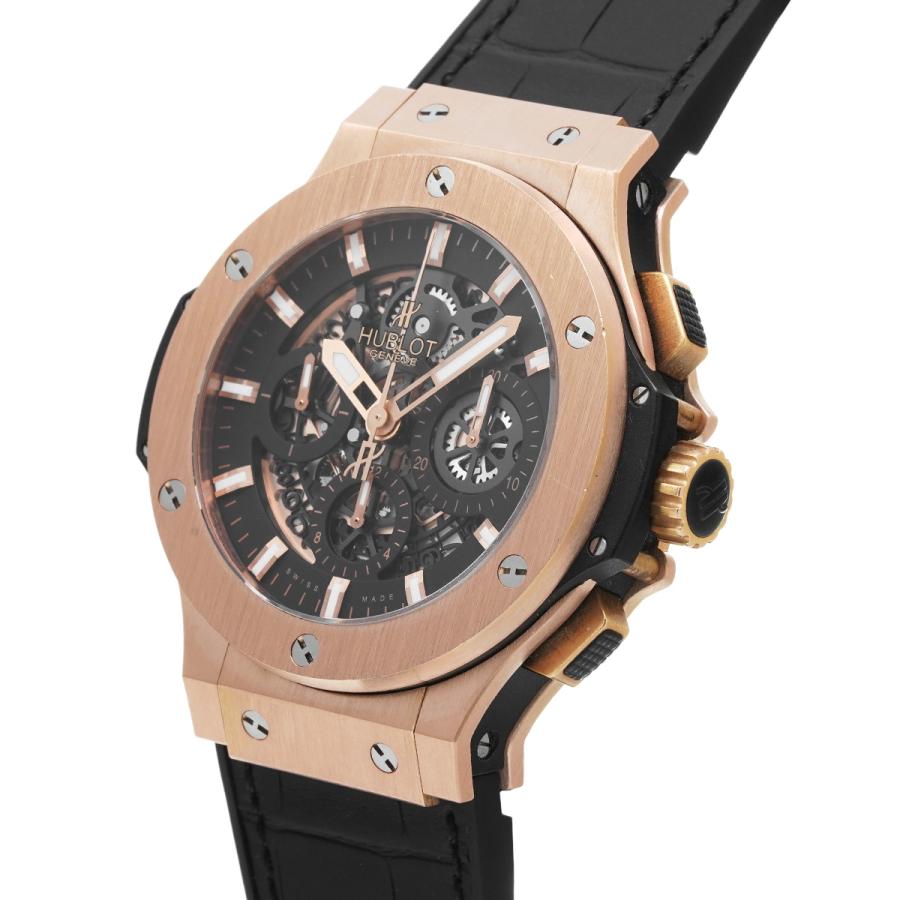 中古 ウブロ HUBLOT ビッグバン アエロバン キングゴールド 311.PX.1180.GR スケルトン メンズ 腕時計｜ippuukishi｜02