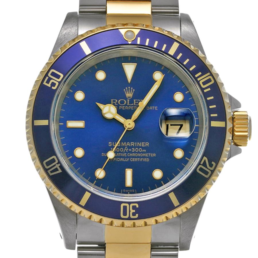中古 ロレックス ROLEX サブマリーナ デイト 16613 A番(1999年頃製造) ブルー メンズ 腕時計｜ippuukishi｜06
