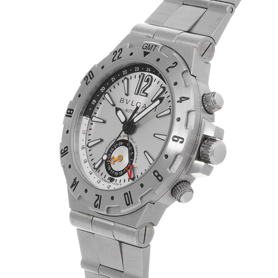 中古 ブルガリ BVLGARI ブルガリ ディアゴノ プロフェッショナル GMT40S シルバー メンズ 腕時計｜ippuukishi｜02