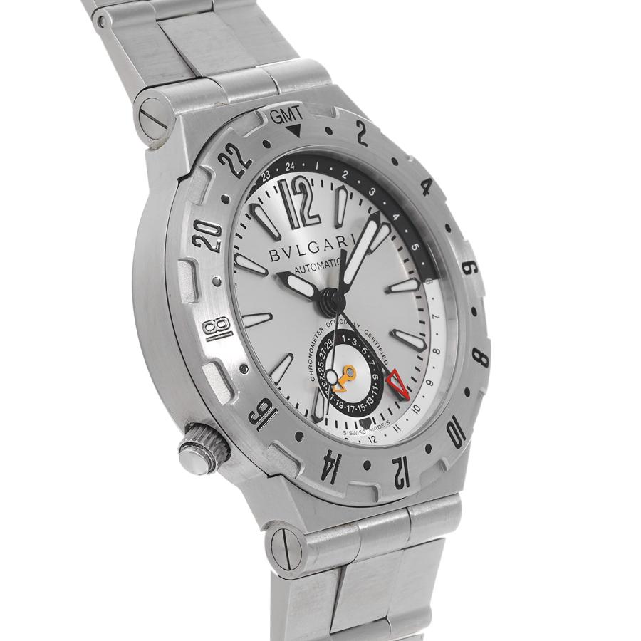 中古 ブルガリ BVLGARI ブルガリ ディアゴノ プロフェッショナル GMT40S シルバー メンズ 腕時計｜ippuukishi｜03