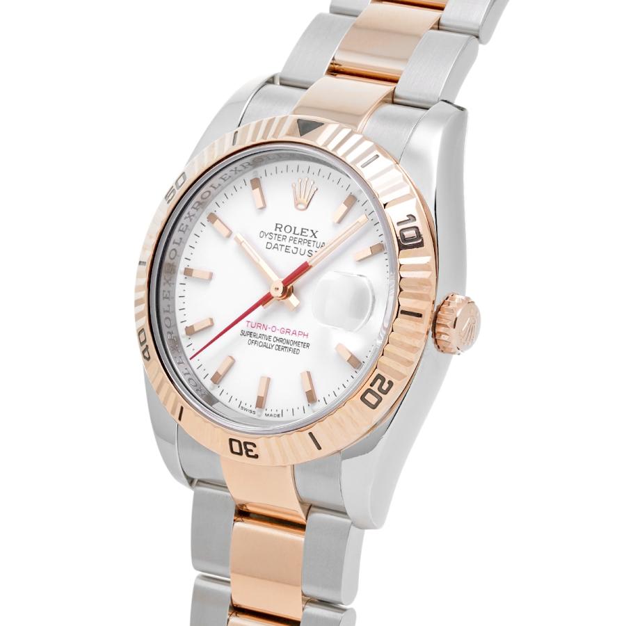 中古 ロレックス ROLEX デイトジャスト ターノグラフ 116261 F番(2004年頃製造) ホワイト メンズ 腕時計｜ippuukishi｜02