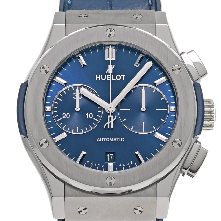 中古 ウブロ HUBLOT クラシックフュージョン チタニウム クロノグラフ ブルー 521.NX.7170.LR ブルー メンズ 腕時計｜ippuukishi｜06