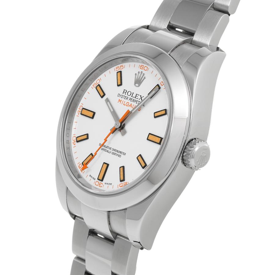 中古 ロレックス ROLEX ミルガウス 116400 M番(2008年頃製造) ホワイト メンズ 腕時計｜ippuukishi｜02
