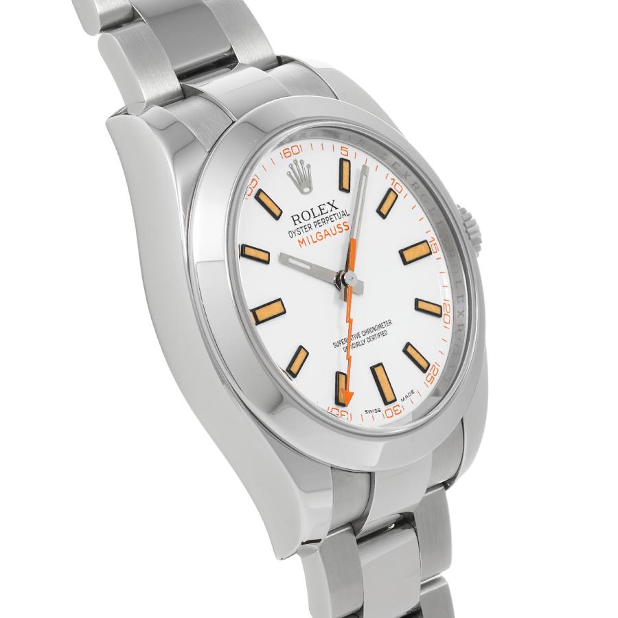 中古 ロレックス ROLEX ミルガウス 116400 M番(2008年頃製造) ホワイト メンズ 腕時計｜ippuukishi｜03