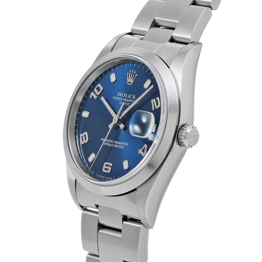 中古 ロレックス ROLEX オイスターパーペチュアル デイト 15200 A番(1999年頃製造) ブルー メンズ 腕時計｜ippuukishi｜02