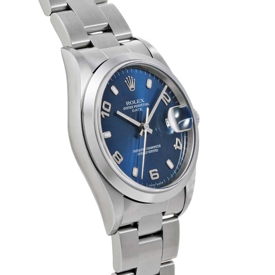 中古 ロレックス ROLEX オイスターパーペチュアル デイト 15200 A番(1999年頃製造) ブルー メンズ 腕時計｜ippuukishi｜03