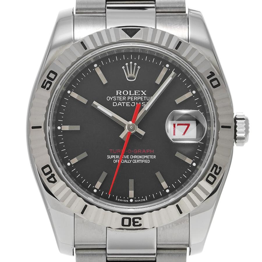中古 ロレックス ROLEX デイトジャスト ターノグラフ 116264 F番(2005年頃製造) ブラック メンズ 腕時計｜ippuukishi｜06