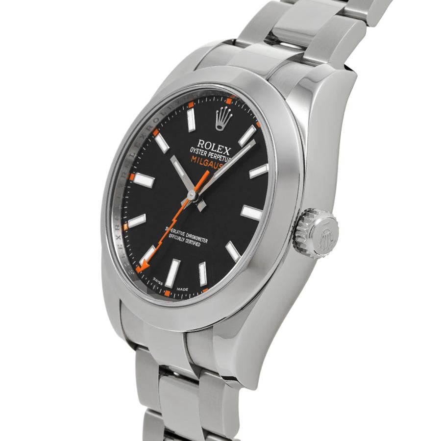 中古 ロレックス ROLEX ミルガウス 116400 V番(2010年頃製造) ブラック メンズ 腕時計｜ippuukishi｜02