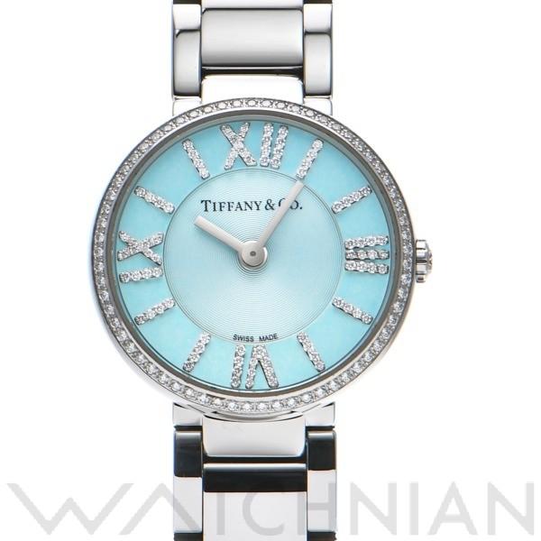 激安通販の Tiffany Co ティファニー 中古 アトラス 腕時計 レディース アイスブルー ダイヤモンド 24mm 2 ハンド 腕時計 Folliq4 Com