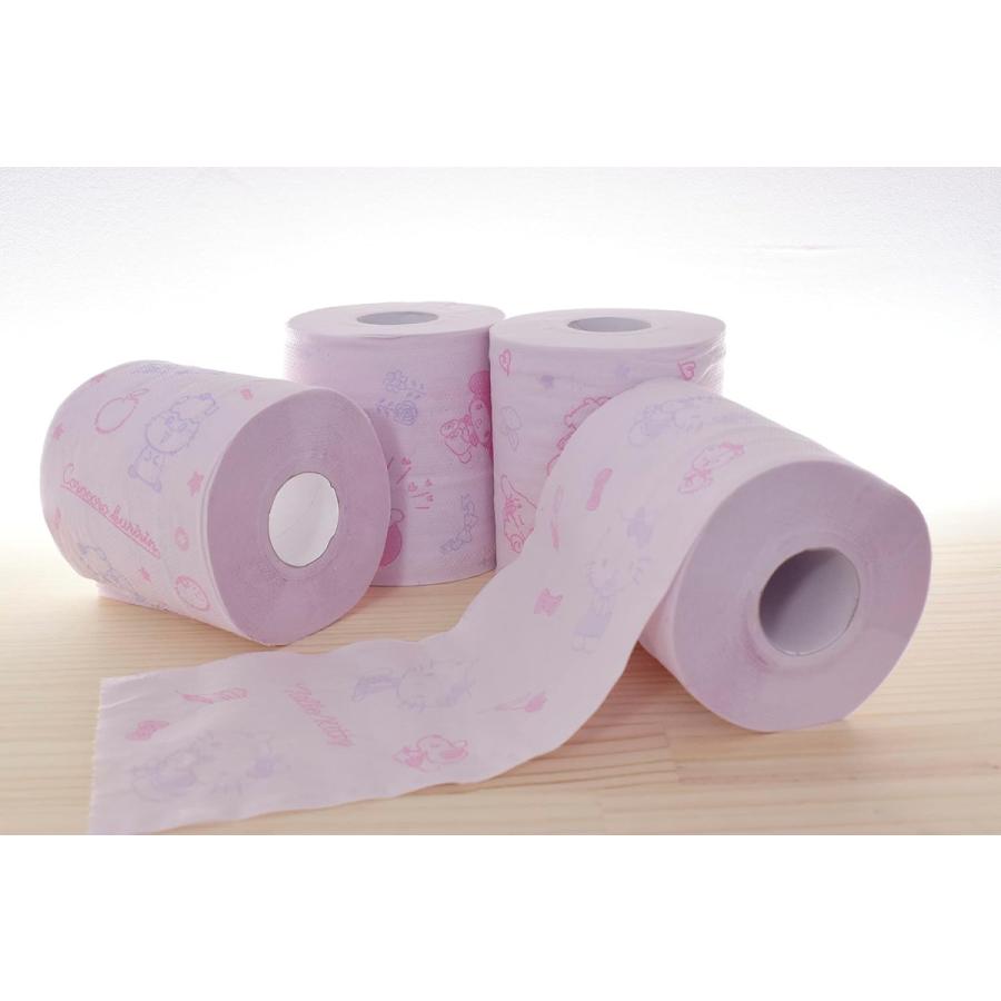 サンリオキャラクターズ  トイレットペーパー ダブル２５ｍ １２ロール×８パック （合計９６ロール） |  | 02