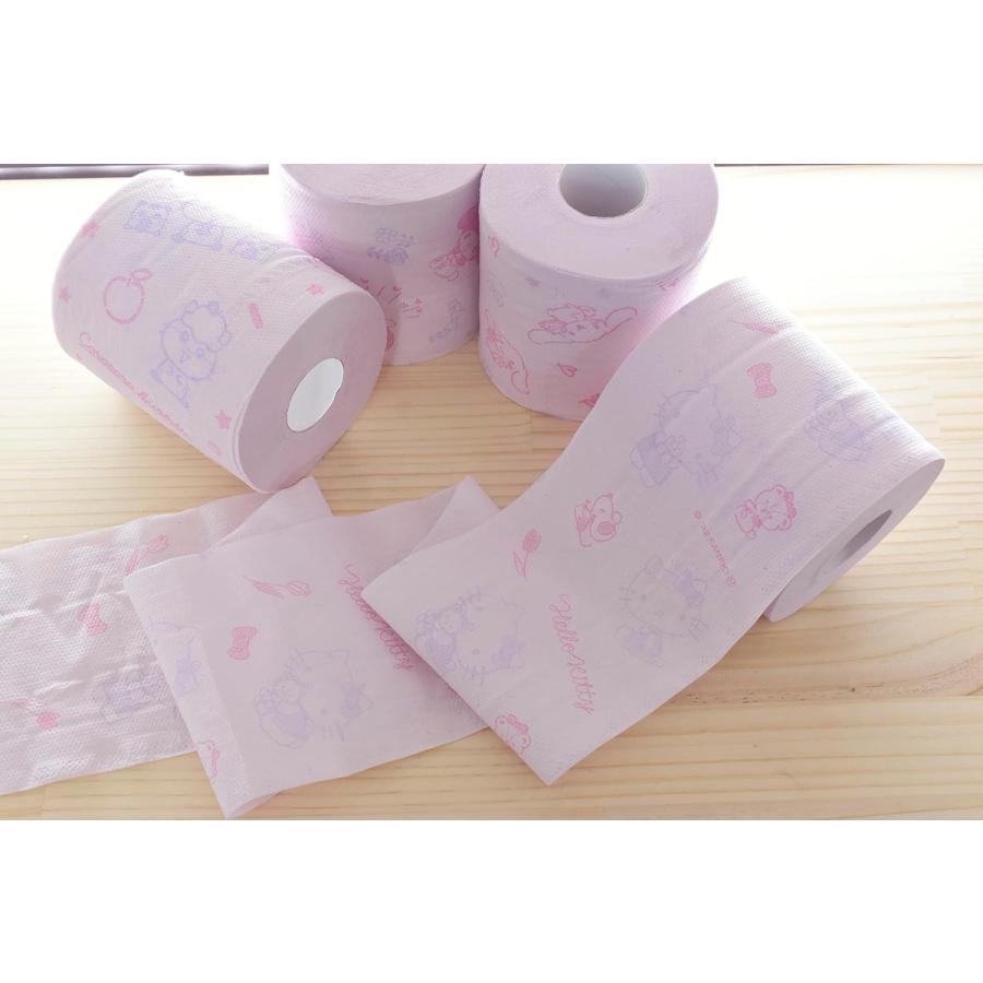 サンリオキャラクターズ  トイレットペーパー ダブル２５ｍ １２ロール×８パック （合計９６ロール） |  | 03