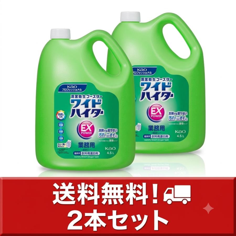 花王 ワイドハイター EXパワー【 液体タイプ  】業務用 4.5L×２本セット | Kao