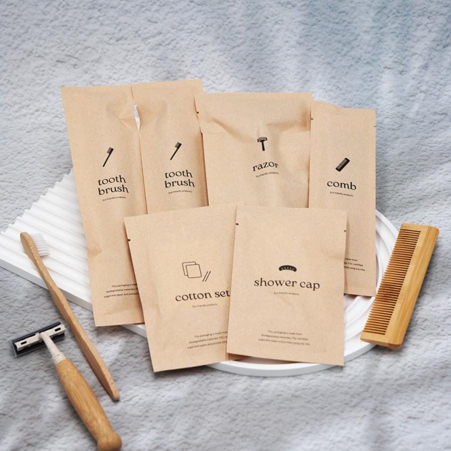 竹ハブラシセット バガスシリーズ （歯磨き粉別売）600本入 |  | 04