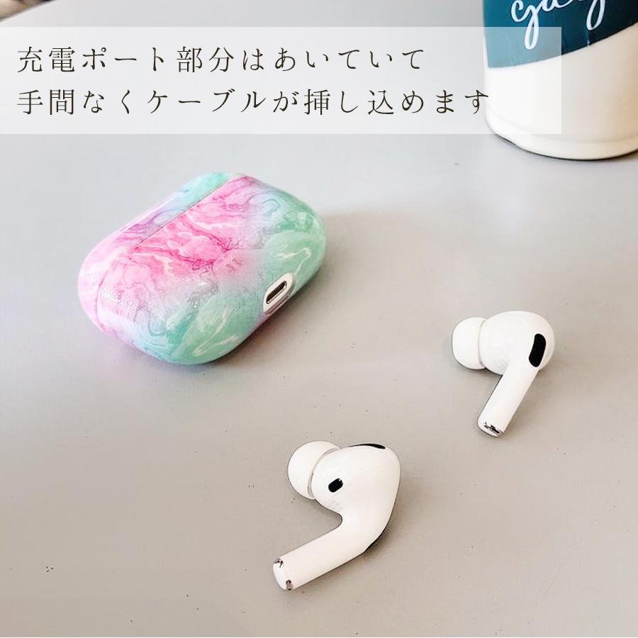 AirPods 第3世代 Pro ケース 大理石デザイン ハードケース 全4色