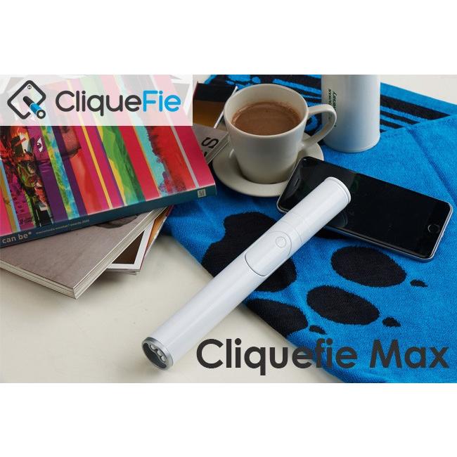 CliqueFie Max セルフィースティック 自撮り棒 直径34mm 強化ステンレス素材 Bluetooth対応 本体収納可能 ワイヤレス リモコン 三脚付き 全6種｜iq-labo｜02