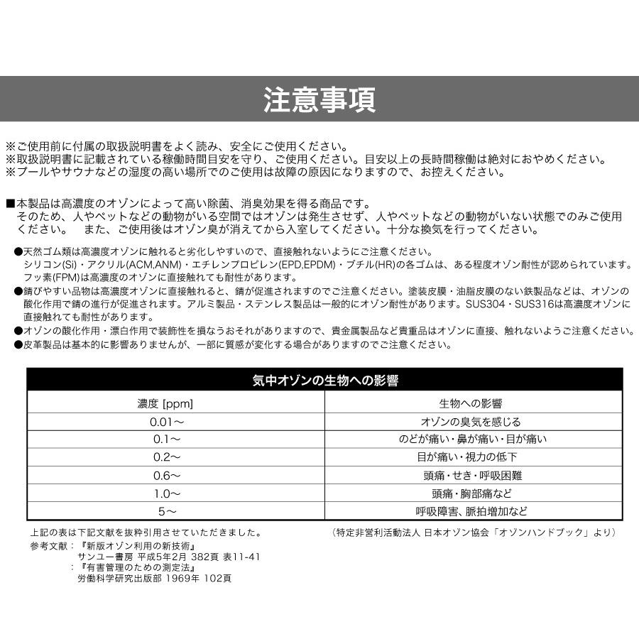 車両用オゾン発生器 オゾン発生器 自動オフ タイマー機能 消臭 除菌_4