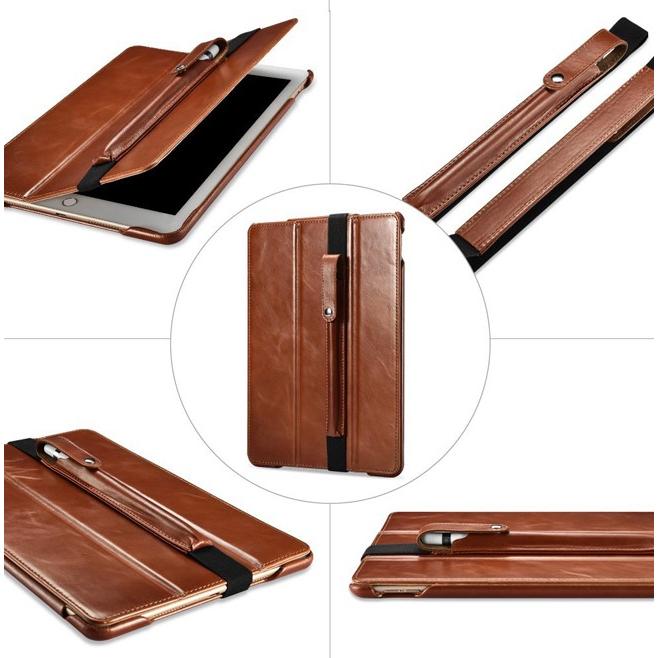 本革ヌメ革 レザーiPadケース Apple Pencilポケット付き Pencilポケット付き Apple レザーiPadケース 本革ヌメ革