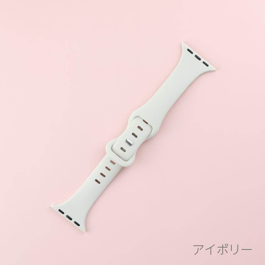 Apple Watch バンド 45mm 41mm 44mm 40mm 42mm 38mm Apple Watch Ultra 49mm スリム シリコンバンド 全4色 軽量 シリコンベルト ベルト アップルウォッチ｜iq-labo｜08