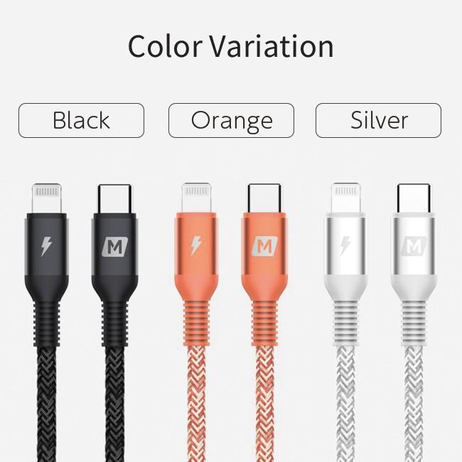 MOMAX elite-Link Lightning to type-c ケーブル 1.2m 全3色 充電