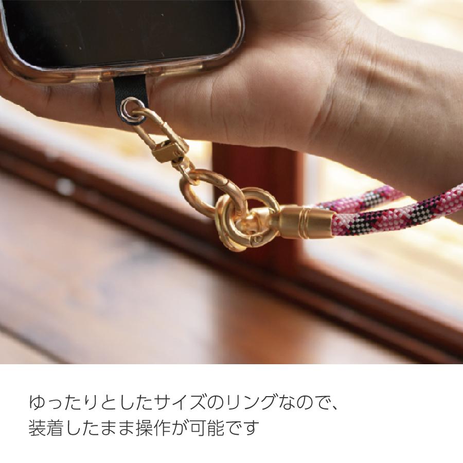 JOYSCOMM ハンドストラップ チェック柄 スマホストラップ ホルダー
