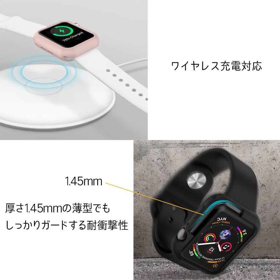 超熱 JTLEGEND Apple Watch 44mm シリコンカバー 全3色 液晶カバー付き カバー シリコン ソフトカバー 腕時計 シンプル  series5 series4 commerces.boutique