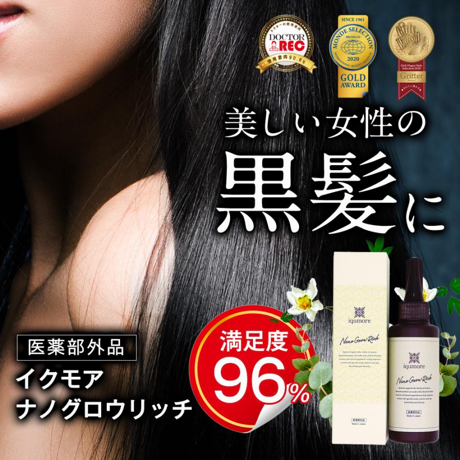 イクモア ナノグロウリッチ 女性用育毛剤（医薬部外品）130mL 約30日分