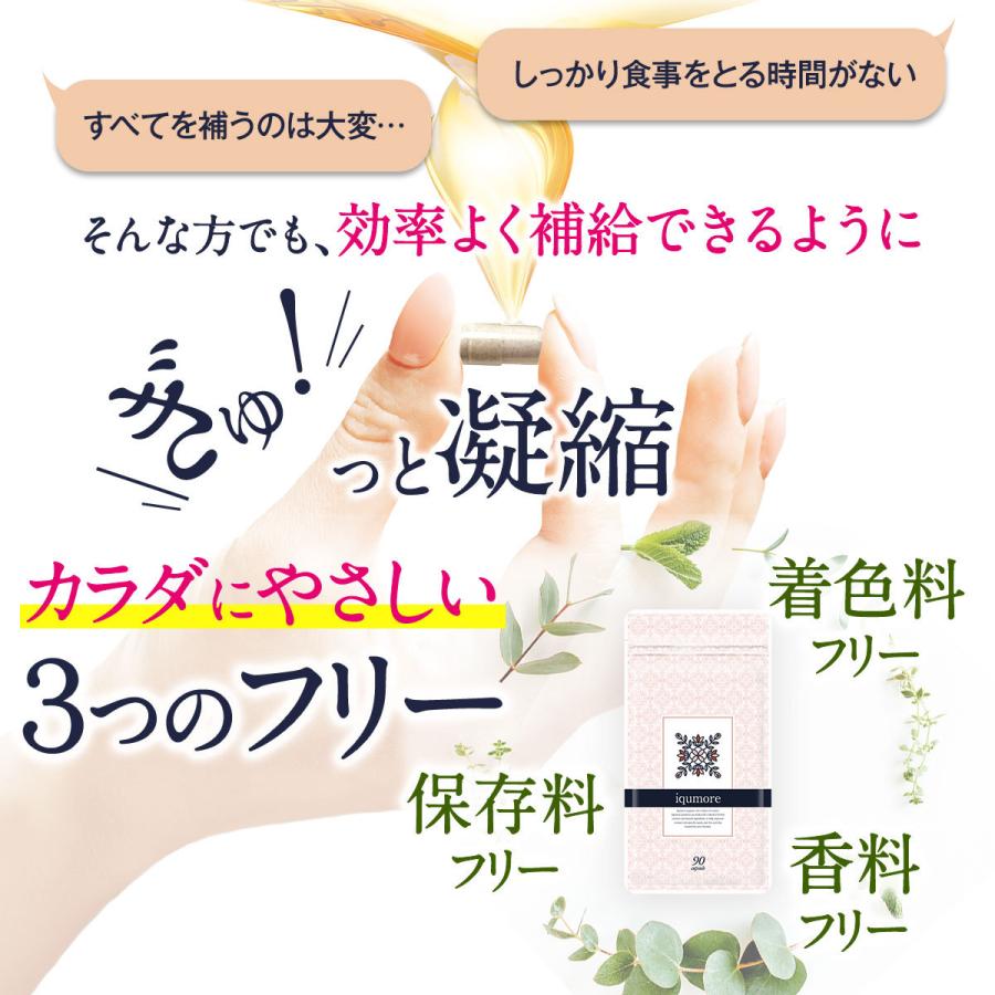 イクモア サプリメント 90粒×6袋セット 約180日分 ｜送料無料・女性用