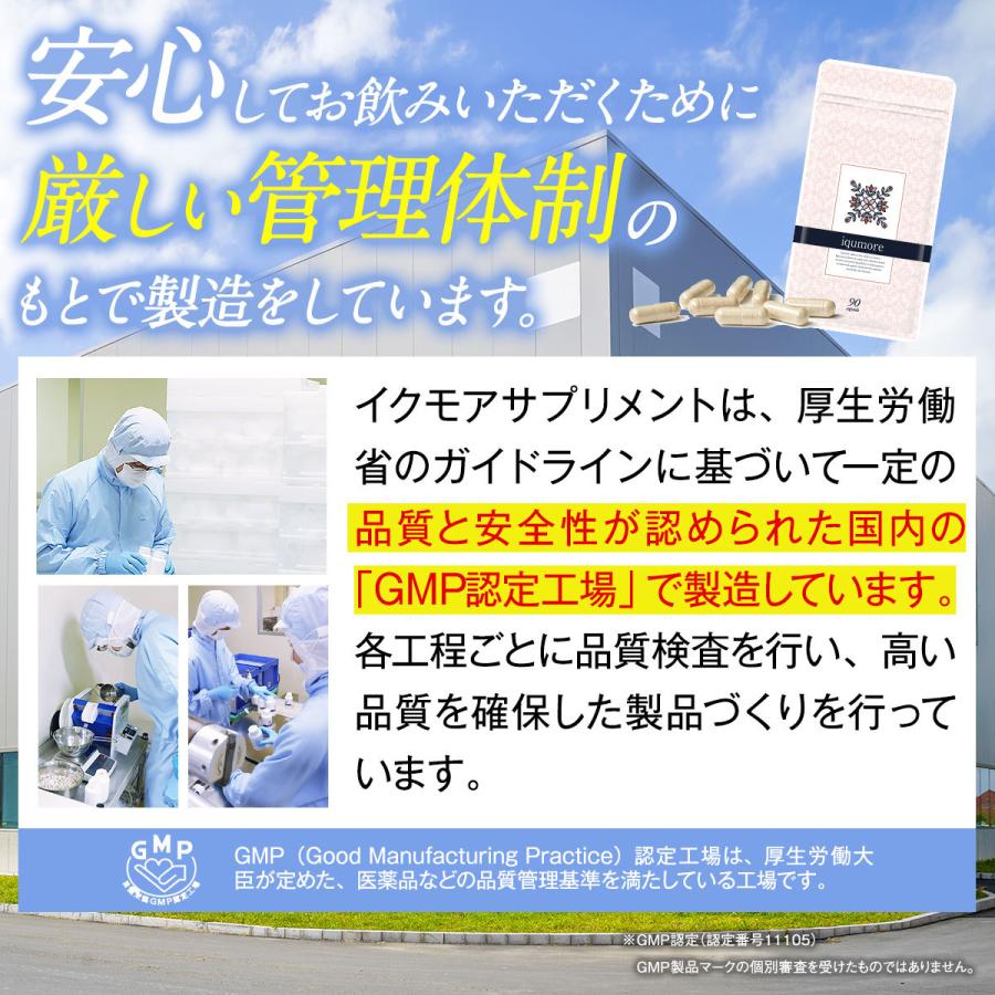 イクモア サプリメント 90粒×6袋セット 約180日分 ｜送料無料・女性用