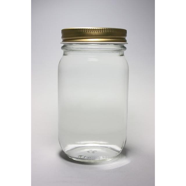 食料225 丸瓶 40本入 ジャム瓶 ふた付 ガラス瓶 保存瓶 はちみつ容器
