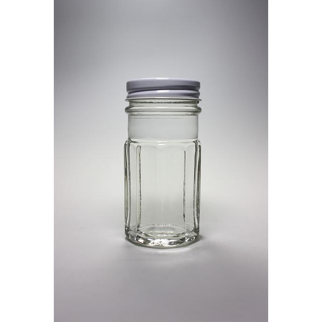 ガラス  蓋付瓶 うに60g-10角 10角瓶 84本入 うに瓶 ふた付 ガラス瓶 保存瓶 かに味噌