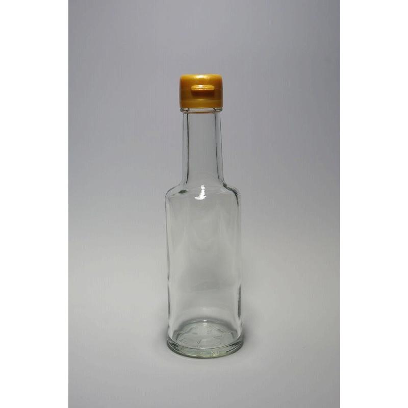 VU-200 丸瓶 30本入 調味料瓶 ふた付 ガラス瓶 保存瓶 醤油 しょうゆ しょう油 ポン酢 酢 油 ぽん酢 オイル オリーブオイル ソース タレ ダシ | ブランド登録なし | 01