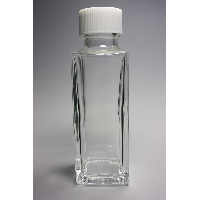 SSE-100A 角瓶 70本入 酒瓶 ふた付 ガラス瓶 保存瓶 ワイン瓶 焼酎 ジュース 酒 梅酒 シロップ ワインボトル 調味料 しょうゆ 酢 ぽん酢 ポン酢 | ブランド登録なし | 07